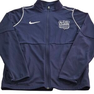 Nike Dri Fit Kids RC3 Soccer Warm Up‎ Jacket Size L Navy Blue R3 Est 2017 #7
